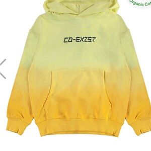 Molo Yellow Hoodie with 'Co-Exist' Design new like for 8 to 10 years